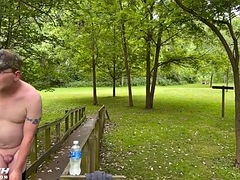 Naked in the park