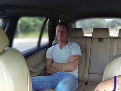 Huge tits banging taxi driver pov clients