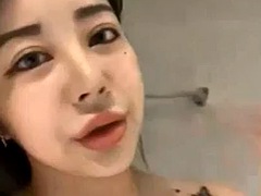 Asian cam show handjob