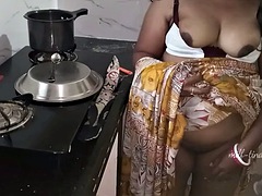 Devar bhabhi doggy style hardcore fuck in the kitchen with dirty talk in hindi.bhabi ko devar ne mein choda