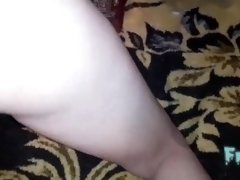 Wife having sex from behind, pussy. Cum on ass and pussy