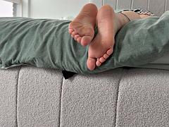 ScarletXoXos Feet Get Pounded by Her Hubbys Ebony BBC Bet Loss