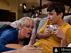 MILF Stepmom Dee Williams Teases Busty Curves Under Skirt Before Ricky Spanish Pounds Her To Cumshot