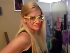 Cool Blondie With Glasses