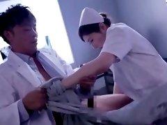 Luscious Oriental nurse gets the hardcore pounding she needs