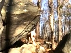 hiking on the rocks