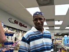 Nubian BBC picked up white stud banged in public store
