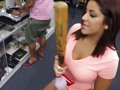 Mia Martinez takes big cock for a cash
