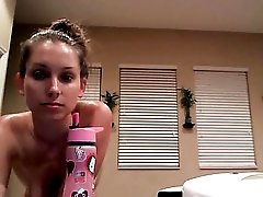 Personal webcam show with cute girl stripping