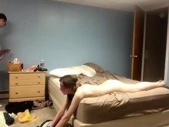 Slim teen worships a cock and submits to a wild fuck session