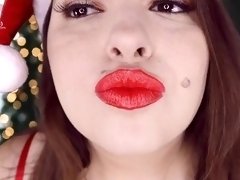 Christmas Present Kisses POV - Red Lipstick Fetish Sensual Domination - PREVIEW - Sydney Screams