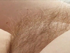 Granny with a really hairy muff being teased
