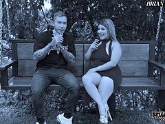 Brian Evans Pounds Blonde Colombian Naty Delgado in Hardcore Outdoor Fuck After Her Steamy Podcast Finish